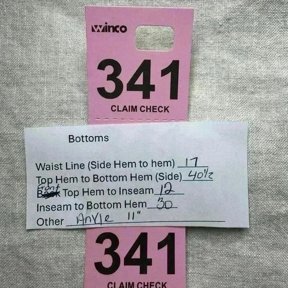 Talbots Womens 10 100% Linen High Rise Pants Wide leg Side Button Light Beige - Picture 12 of 12